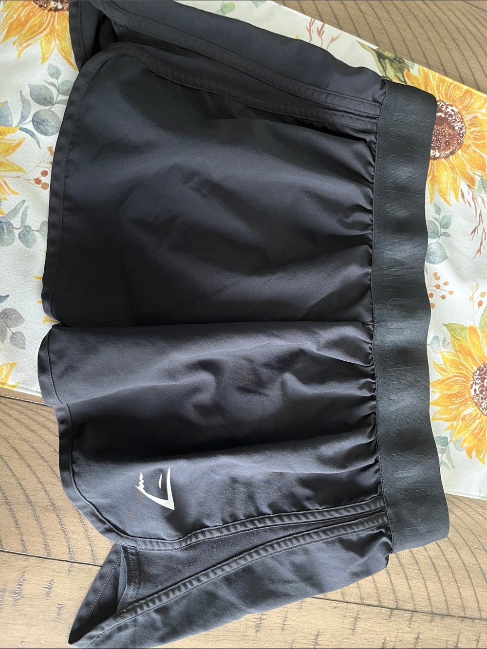 Gymshark Black Workout Shorts with Subtle Logo